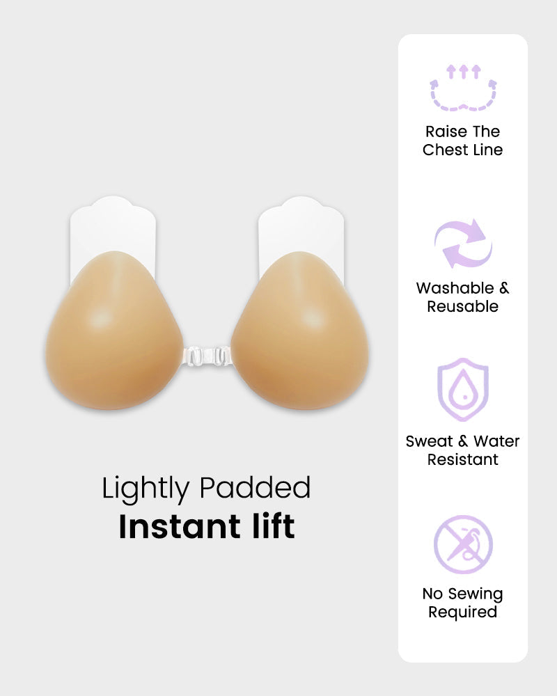 Ultra Lift Selbstklebender unsichtbarer Silikon-BH (2er-Pack)